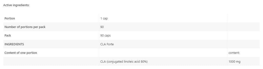 CLA FORTE - 90 κάψουλες πηκτής