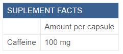 Καφεΐνη ενέργεια 100 mg - 90 κάψουλες