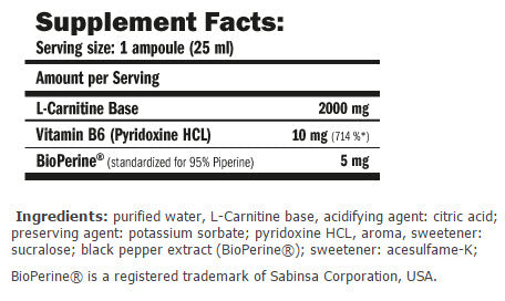 CarniLine ® Pro Fitness 2000/25 ml./1 Amp.