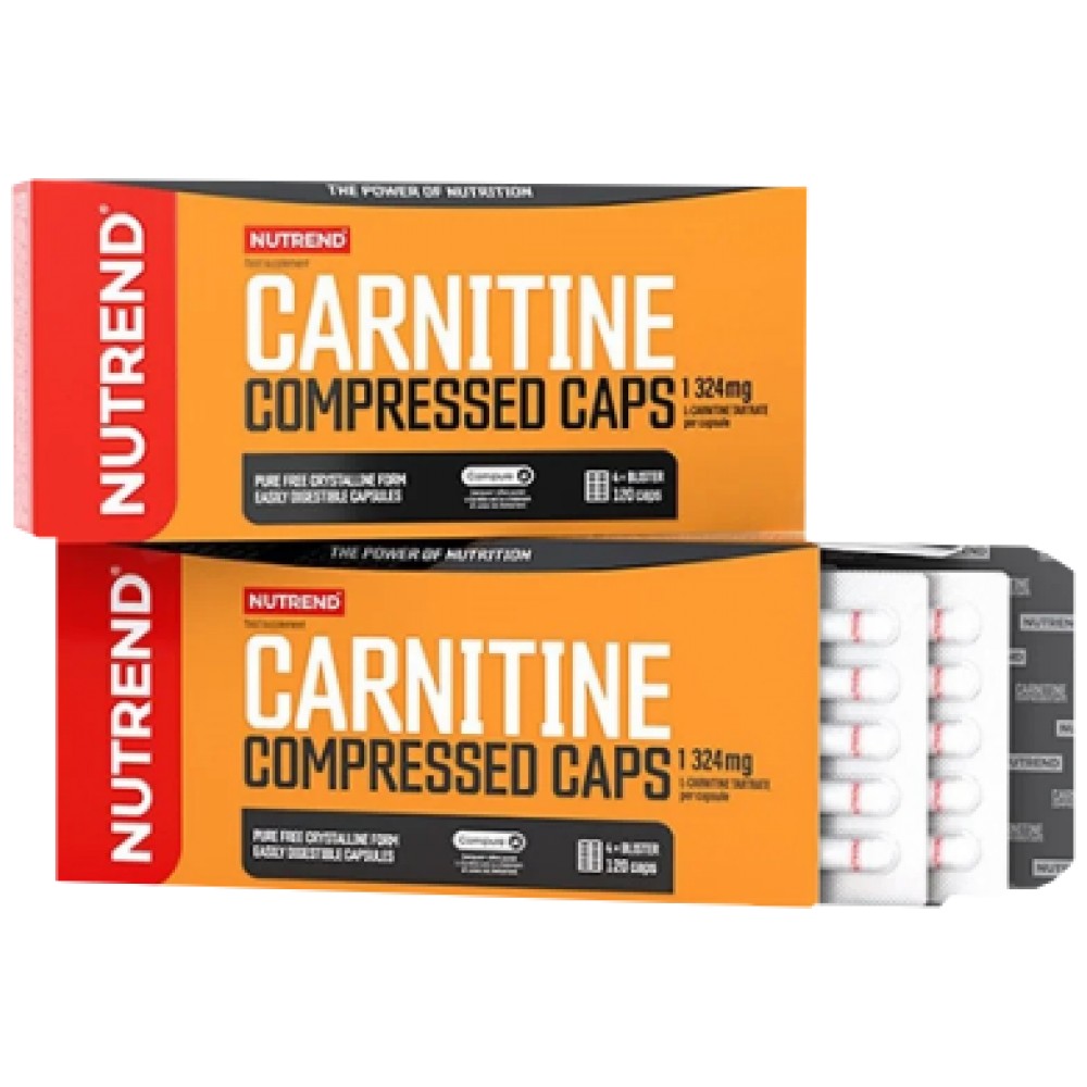 Carnitine συμπιεσμένα καπάκια - 120 κάψουλες