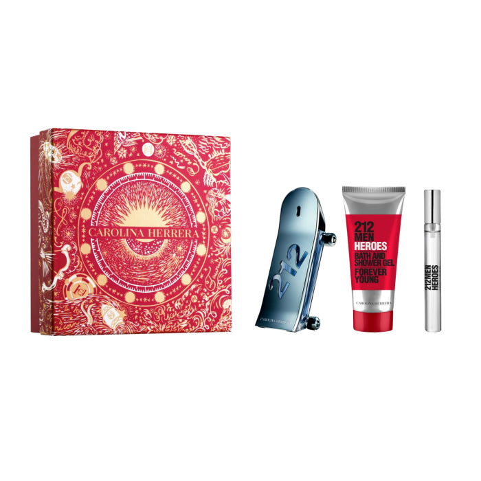 <tc>CAROLINA HERRERA</tc> 212 Heroes Eau De Toilette Spray 90ml Σετ 3 Τεμάχια