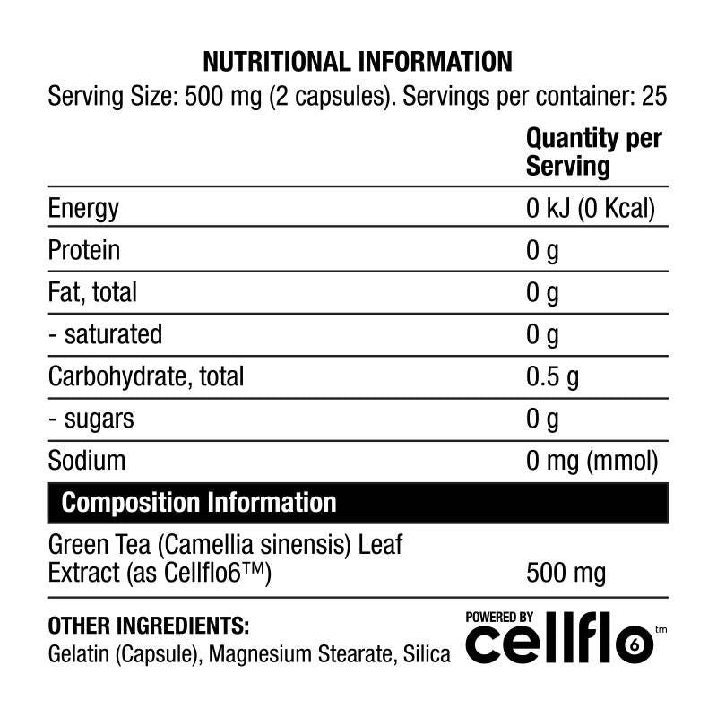 Cellflo6 Πράσινο τσάι | Applify Series - 50 κάψουλες