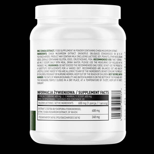Σκόνη εκχυλίσματος Chaga 50 γραμμάρια