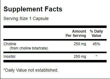 Choline & Inositol 250 mg - 250 κάψουλες