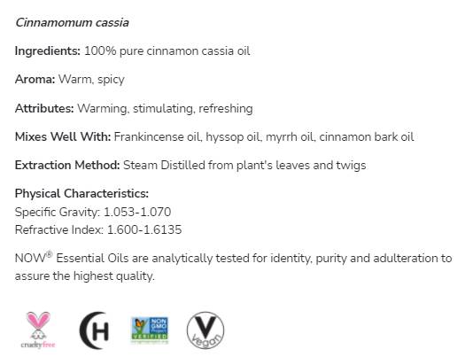 Λάδι κασσίας κανέλας | 100% καθαρό Cinnamomum Cassia - 10 ml