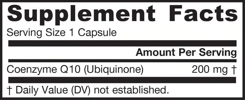 Co -Q10 (Ubiquinone) 200 mg - 60 κάψουλες