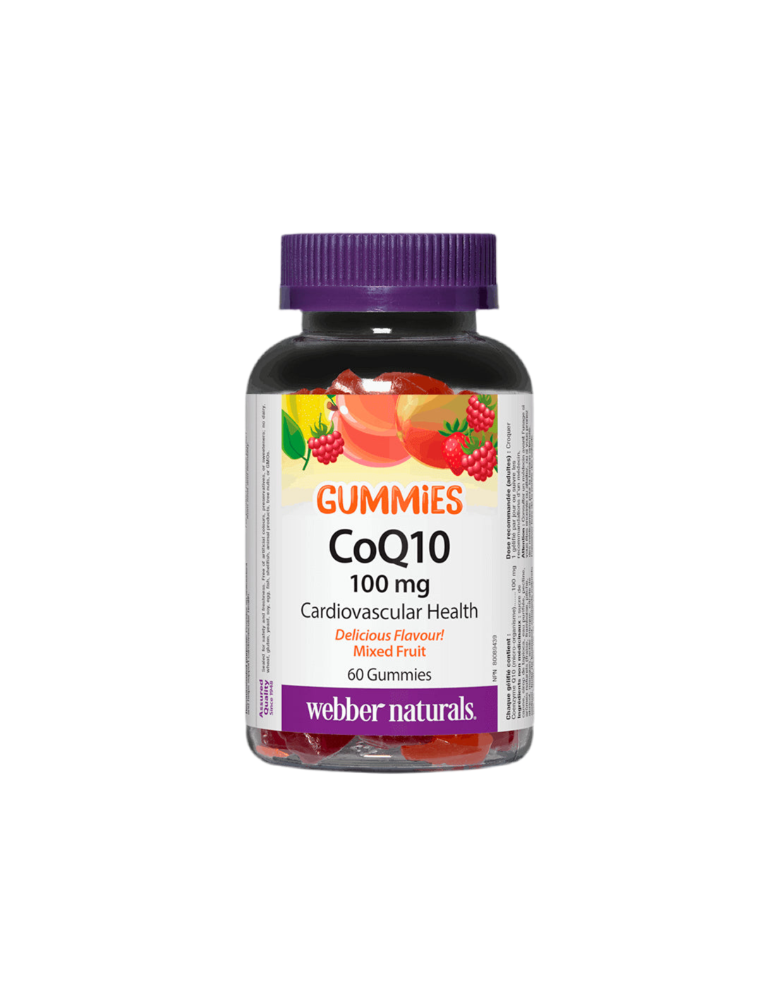 Ζελεδάκια CoQ10/Συνένζυμο Q10 100 mg, 60 δισκία ζελέ <tc>Webber Naturals</tc>