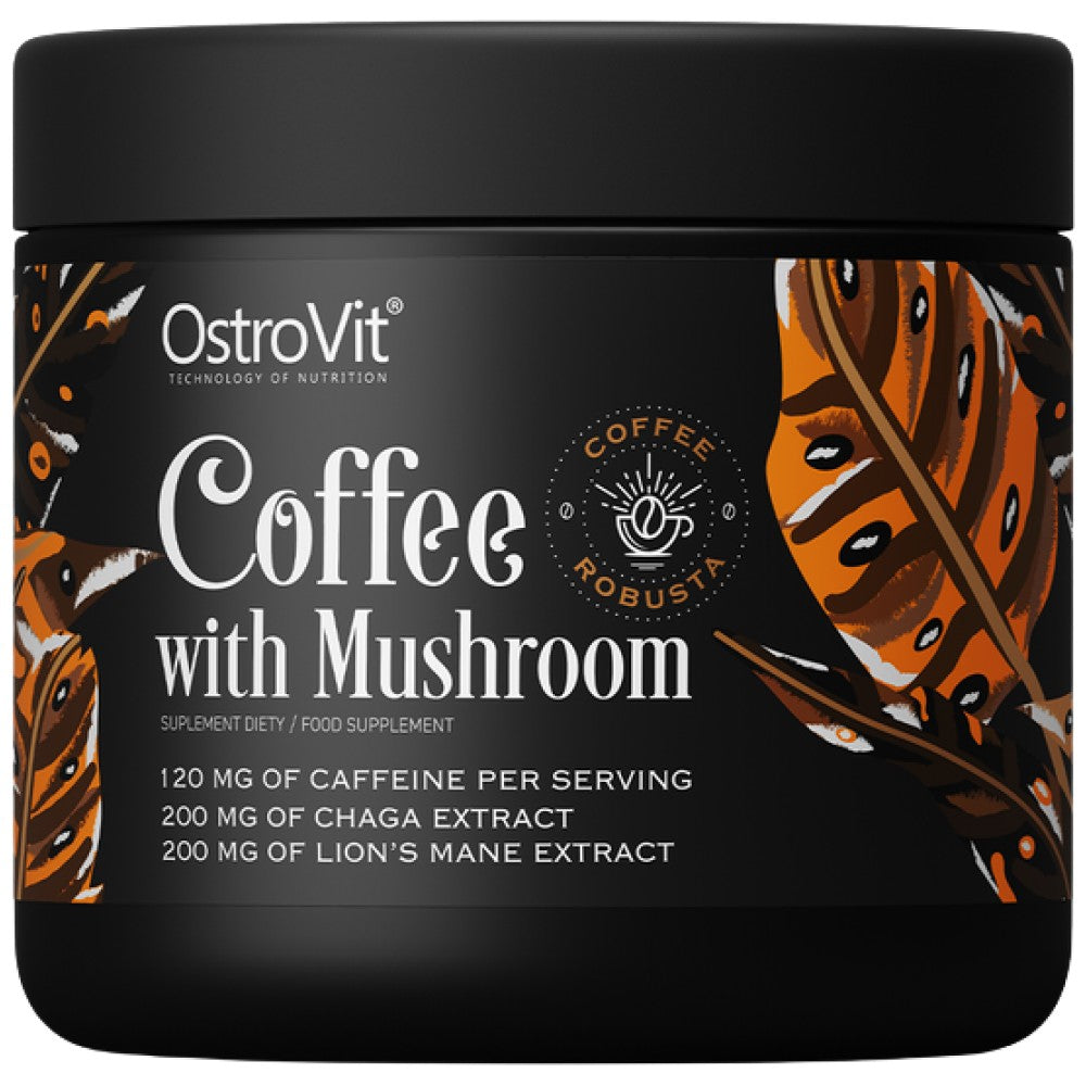 Καφές με μανιτάρι | Φυσικό robusta με Chaga, Lion's Mane, Caffeine και L-Theanine 150 γραμμάρια