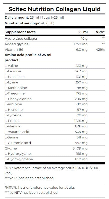 Υγρό Κολλαγόνο 1000 ml.