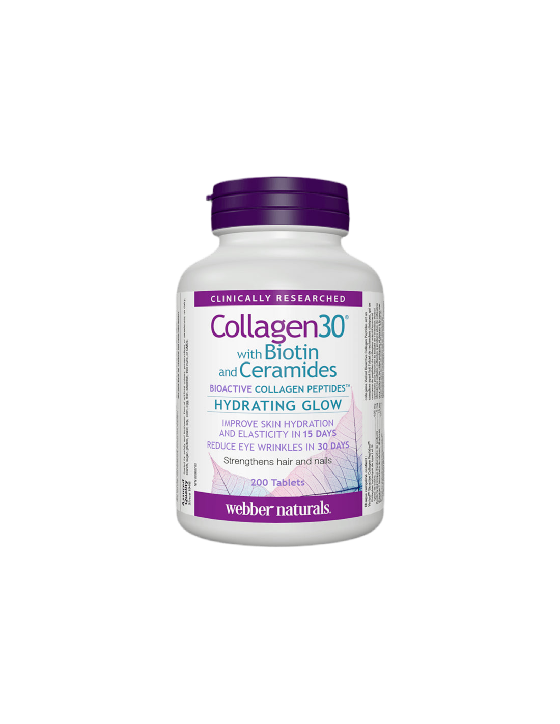 Collagen30® με βιοτίνη και κεραμίδια/κολλαγόνο (πεπτίδια βιοενεργού κολλαγόνου) με βιοτίνη και κεραμίδια, 200 δισκία