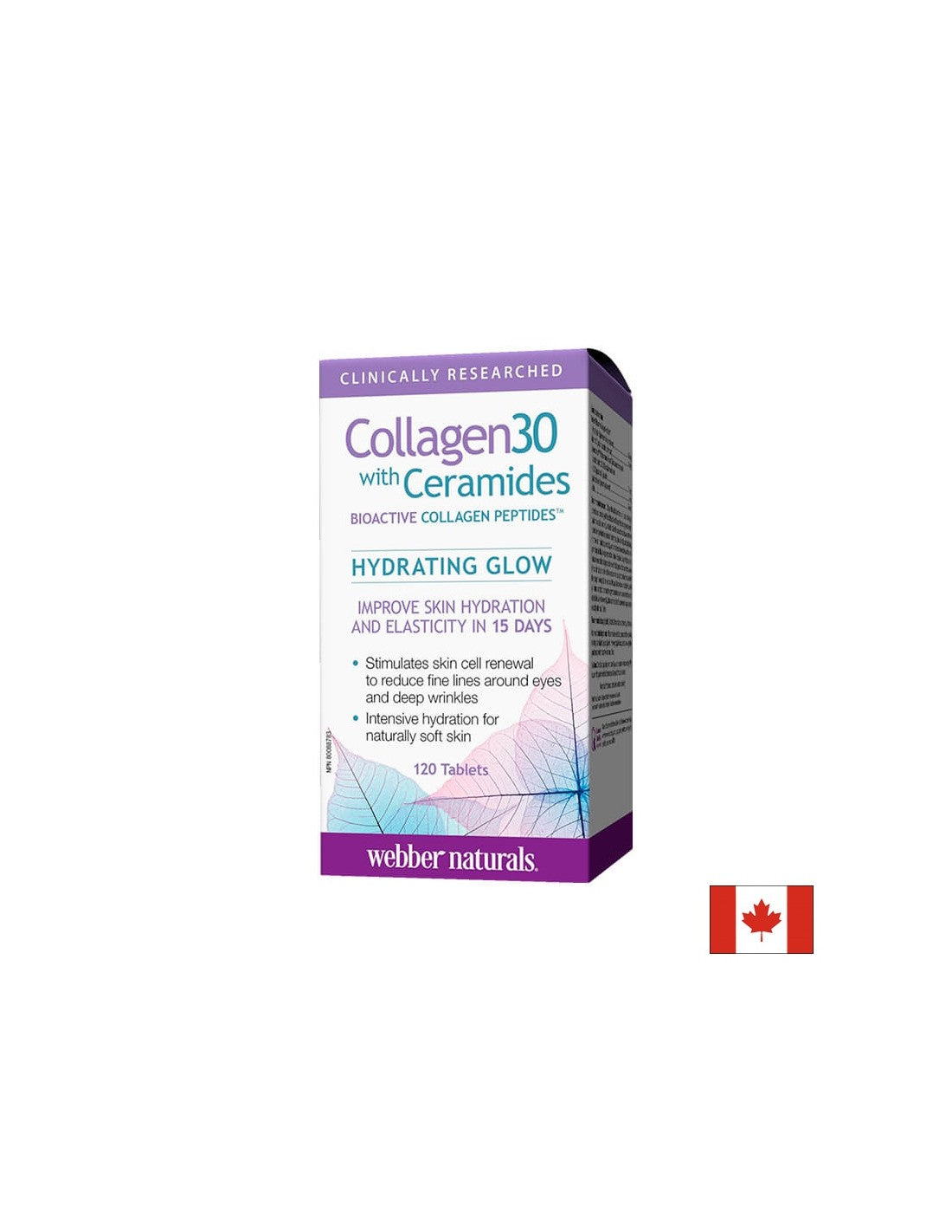 Collagen30® με Κεραμίδια - Κολλαγόνο + Κεραμίδια, 120 δισκία <tc>Webber Naturals</tc>