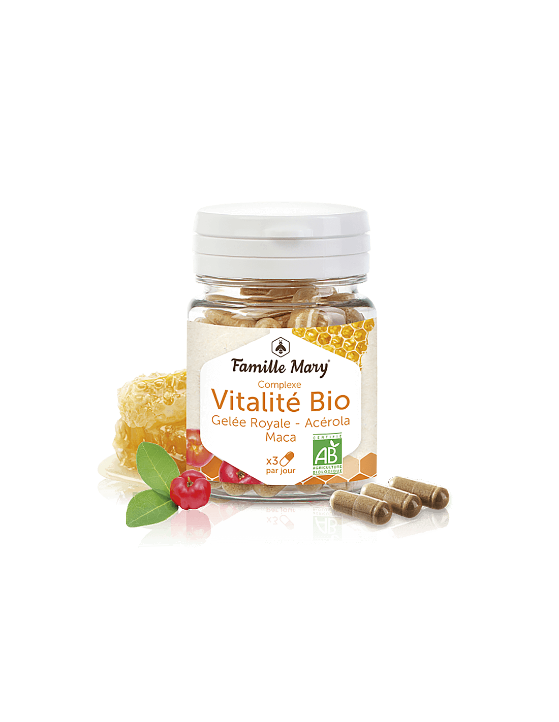 Vitality and Energy - Bio Vital Complex με Maca, Royal Jelly και Acerola - Complexe Vitalite Bio, 60 κάψουλες