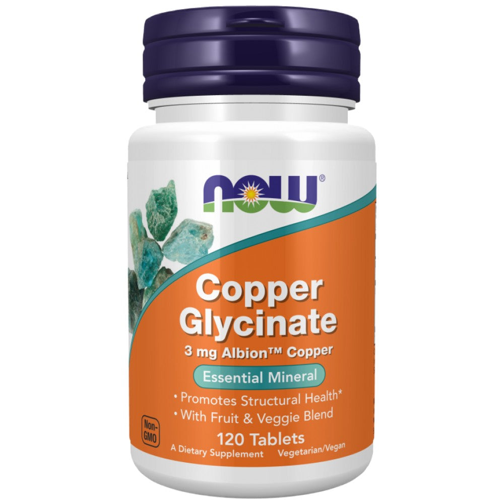 Γλυκινικό χαλκό 3 mg | Albion ™ Copper Bisglycinate - 120 δισκία