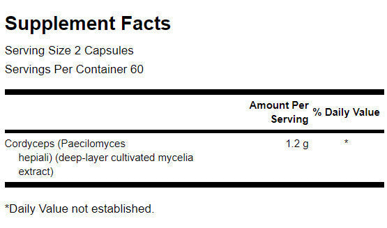 CORDYCEPS 600 mg - 120 κάψουλες