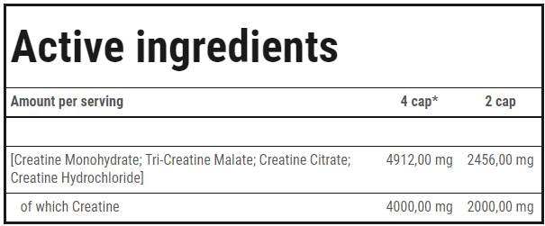 Crea Xtreme | Creatine Matrix - 120 κάψουλες