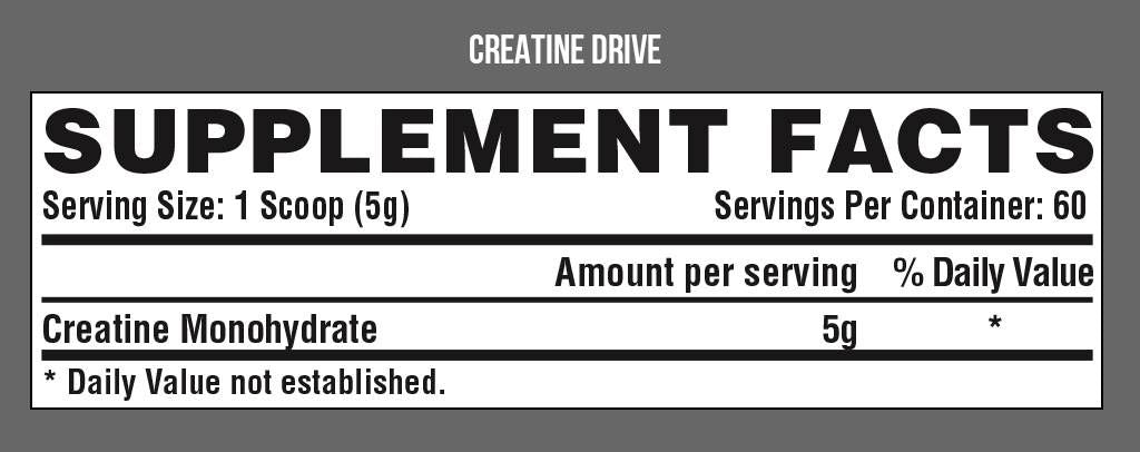 Creatine Drive - 300 γραμμάρια