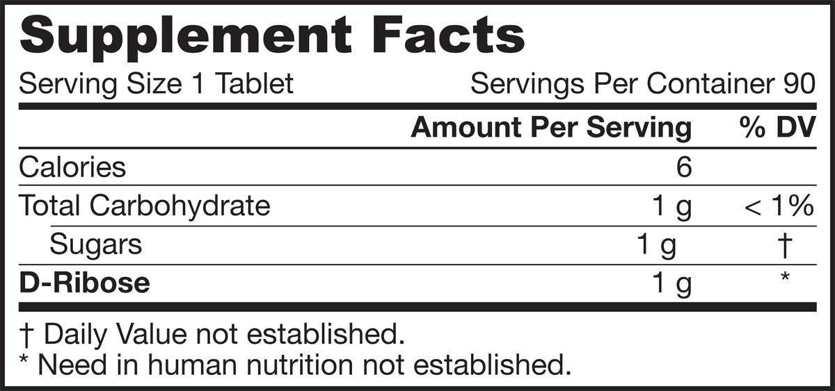 D-RiBose 90 Chewable Tablet