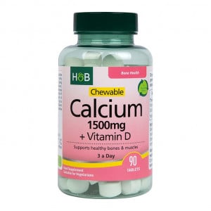 Μασώμενο ασβέστιο 1500 mg + βιταμίνη d - 90 μασώμενα δισκία
