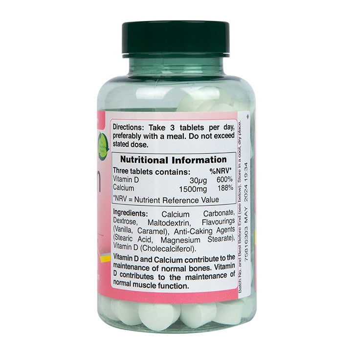 Μασώμενο ασβέστιο 1500 mg + βιταμίνη d - 90 μασώμενα δισκία