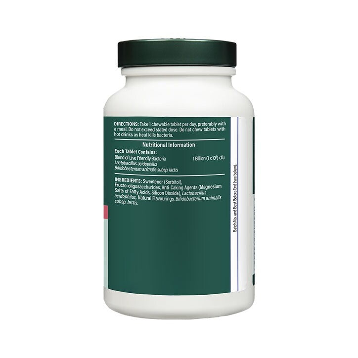 Προβιοτικό με acidophilus (Chewable Acidophilus φράουλα 1 δισεκατομμύριο) 1 δισεκατομμύριο. 120 Chewable Tablets Holland & Barrett