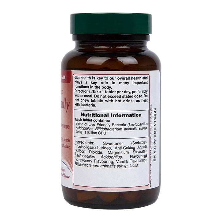 Προβιοτικό με acidophilus (Chewable Acidophilus φράουλα 1 δισεκατομμύριο) 1 δισεκατομμύριο. 120 Chewable Tablets Holland & Barrett
