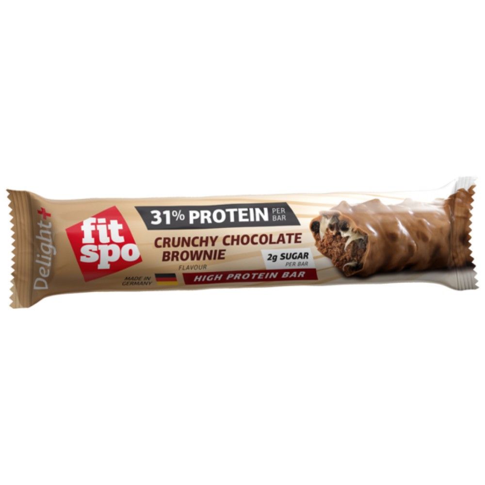 Μπράουνι σοκολάτας Delight+ Crunchy Protein Bar - 60 γραμμάρια