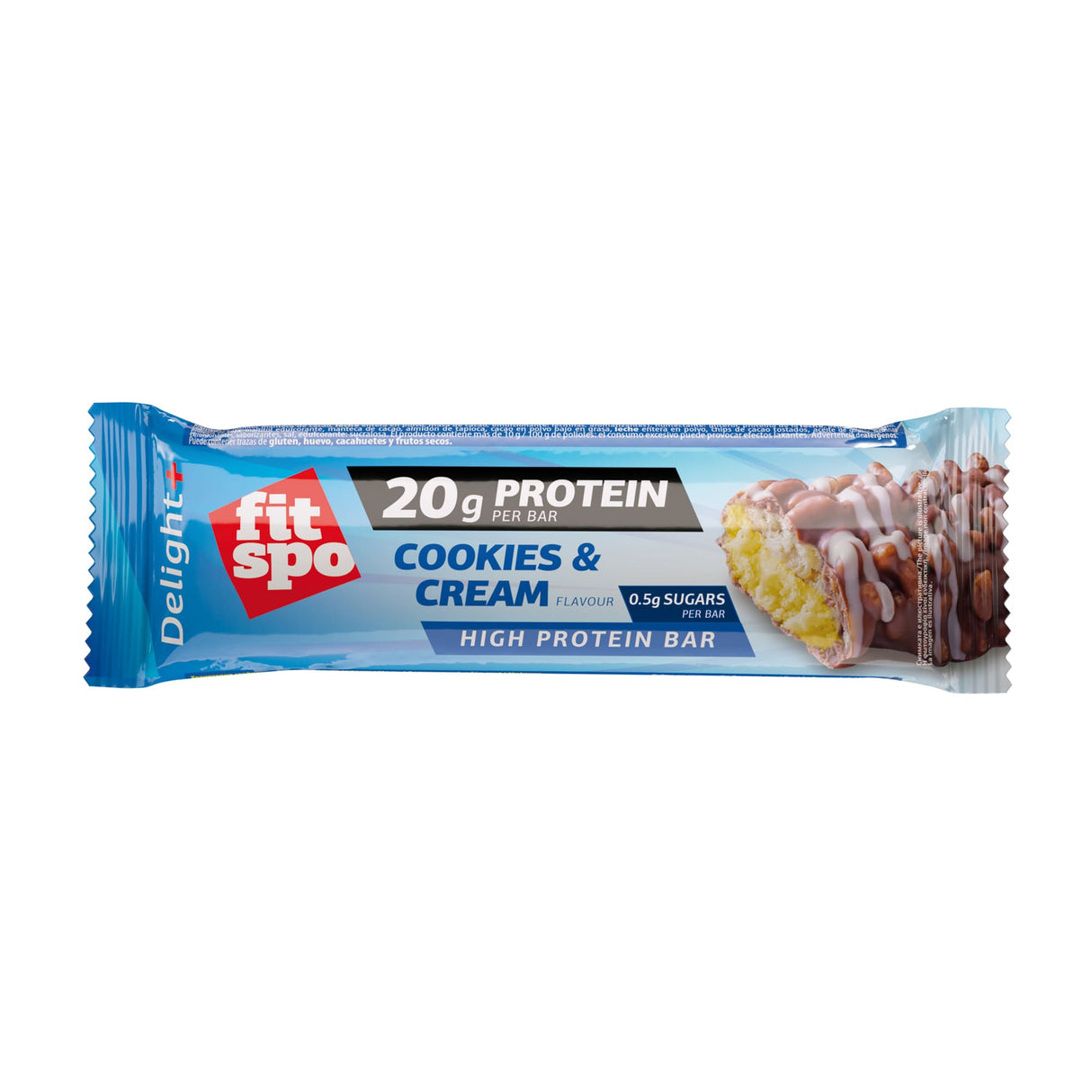Μπισκότα και κρέμα Delight+ Protein Bar - 12 x 60 γραμμάρια