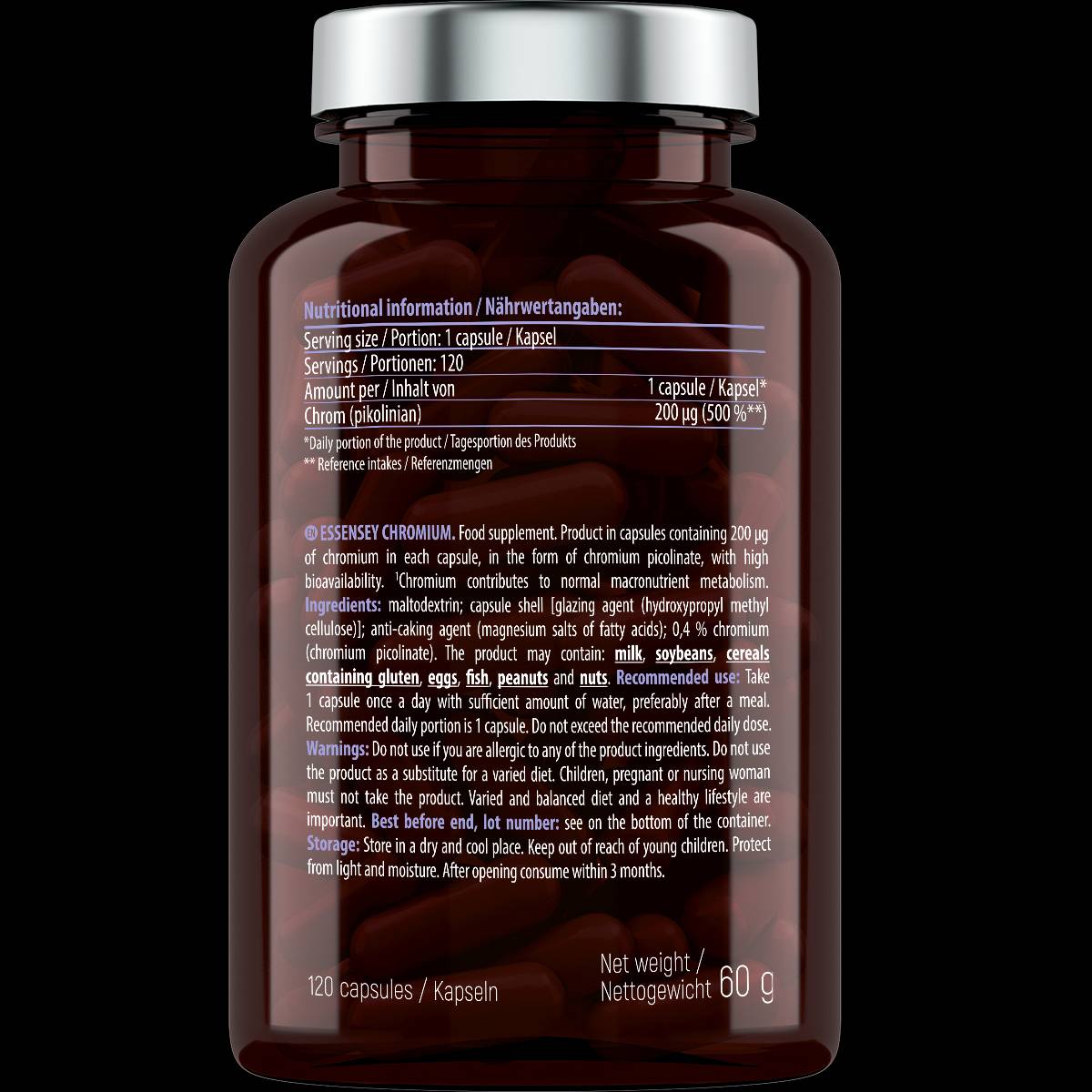Chromium 200 MCG - 120 κάψουλες