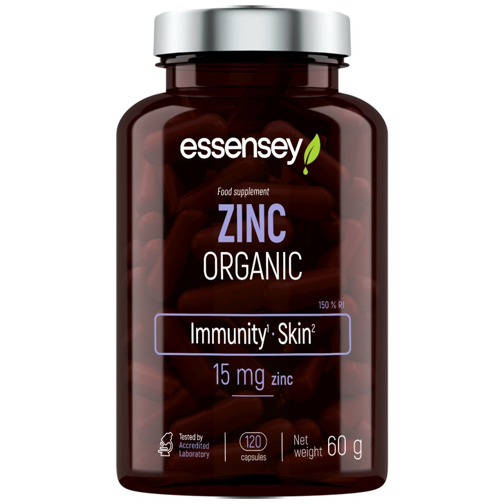 Zinc Organic 15 mg - 90 capsules - Nutra Best Europe