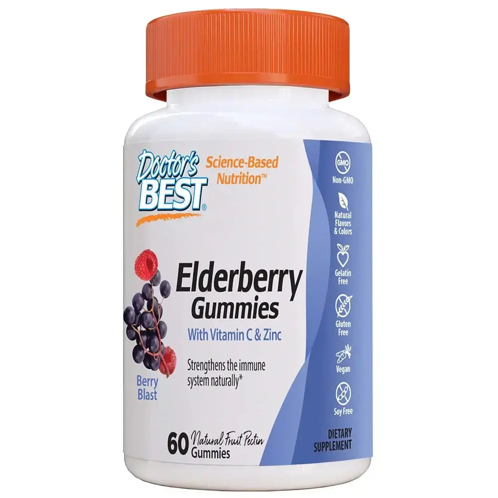 Elderberry Chewable Tablets για ασυλία με Elderberry, βιταμίνη C και ψευδάργυρο, 60 τεμ.