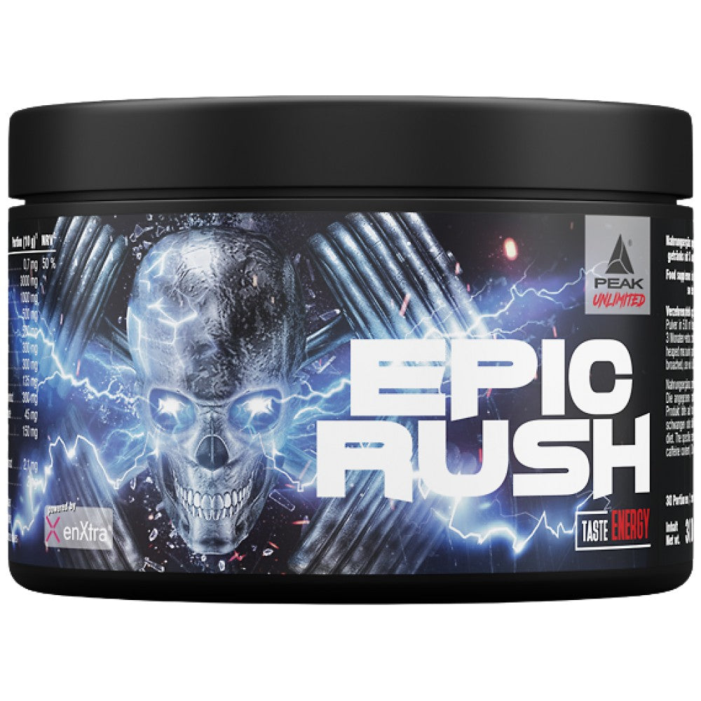 Epic Rush | Hardcore Focus Pre-Workout ή Gaming Matrix με EnXtra™ - 300 γραμμάρια