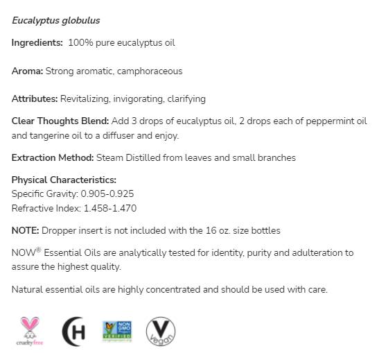 Έλαιο Ευκαλύπτου | 100% Pure Eucalyptus Globulus - 118 ml
