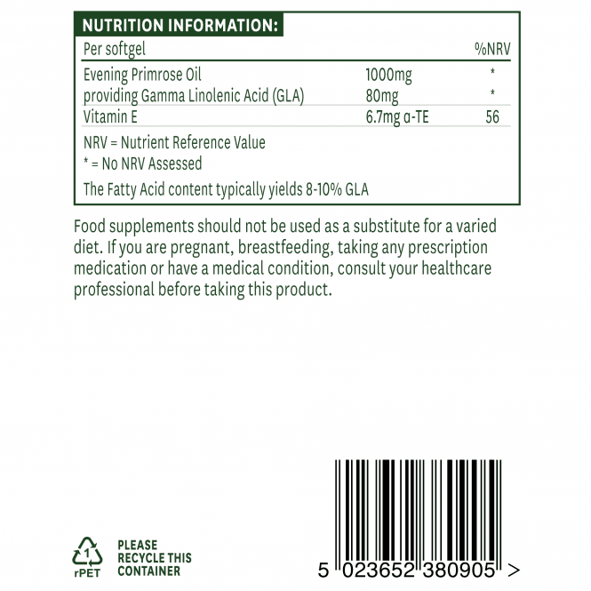 Βραδινό λάδι Primrose 1000mg 180 Soft Capsules NatuesAid
