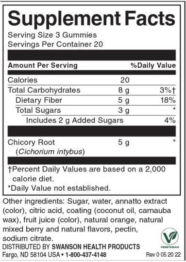 Gummies Fiber | Orange & Mix Berry - 60 μασώμενα δισκία