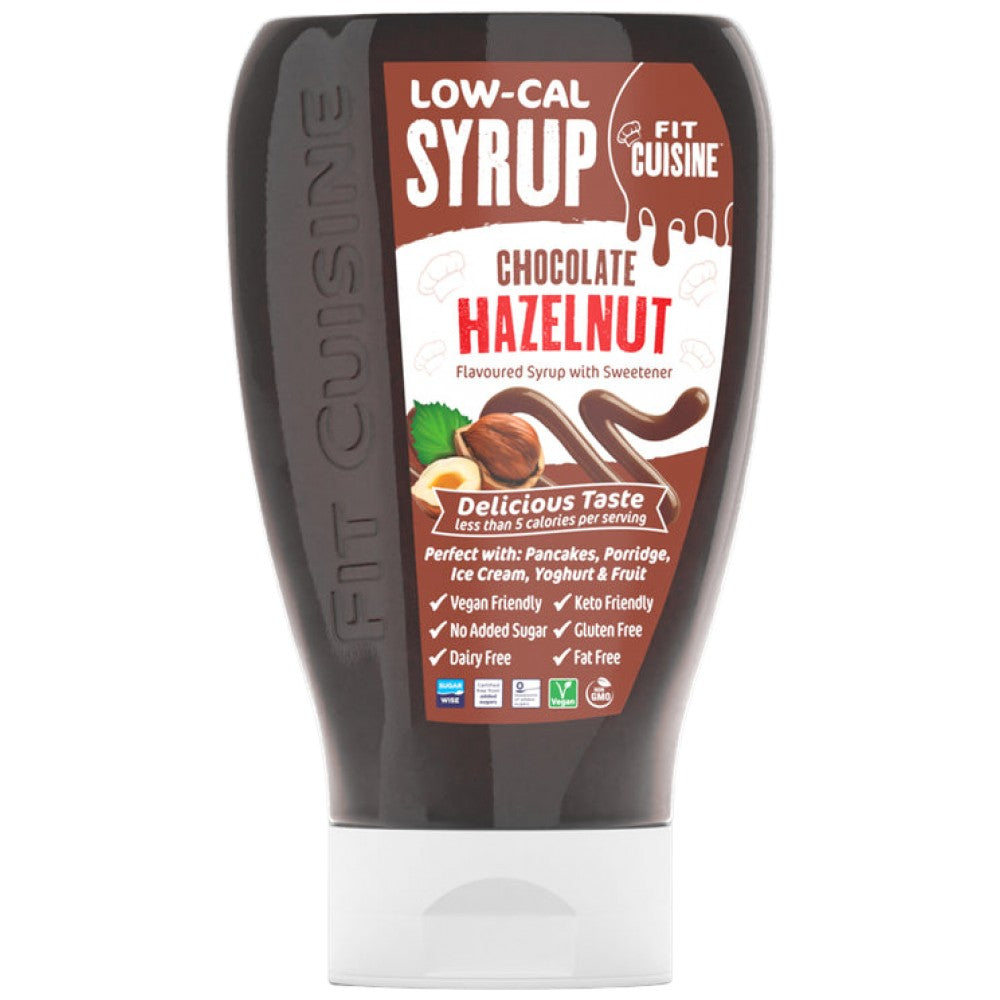 Fit Cuisine Σιρόπι χαμηλής περιεκτικότητας σε θερμίδες | Φουντούκι σοκολάτας - 425 ml