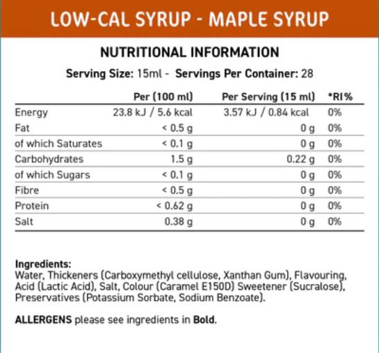 Fit Cuisine Cuisine χαμηλού κόμβου | MAPLE - 425 ml