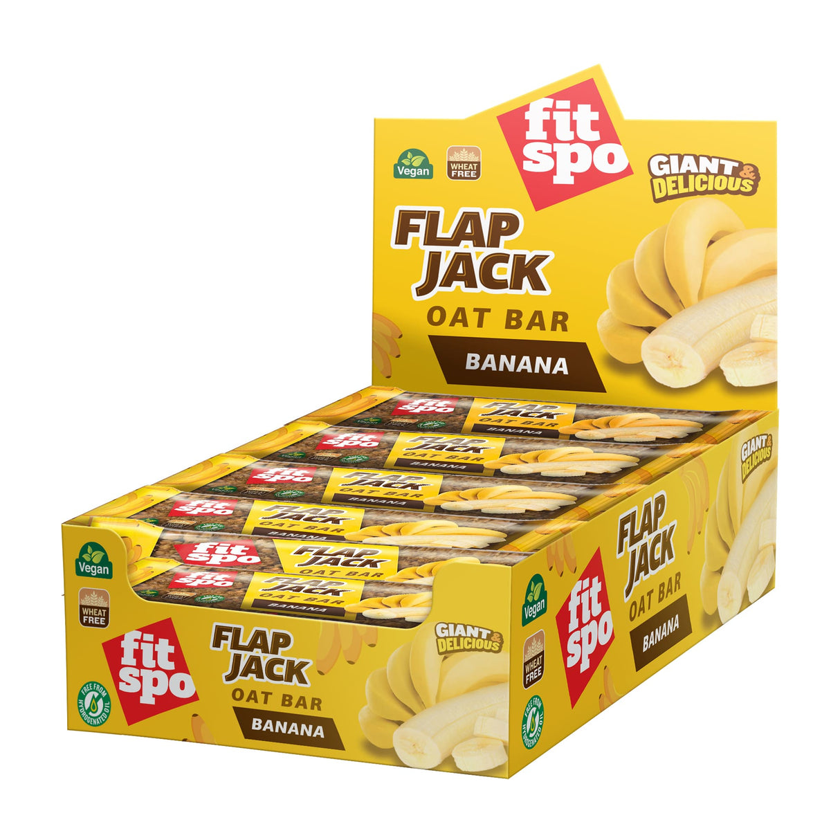 Flap Jack - Energy Oat Bar Banana - 12 x 80 γραμμάρια