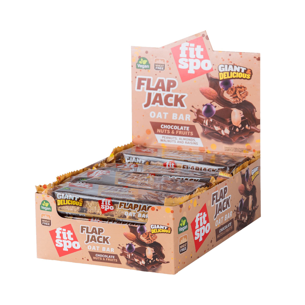Flap Jack - Energy Oat Bar Nuts and Chocolate x 90 γραμμάρια