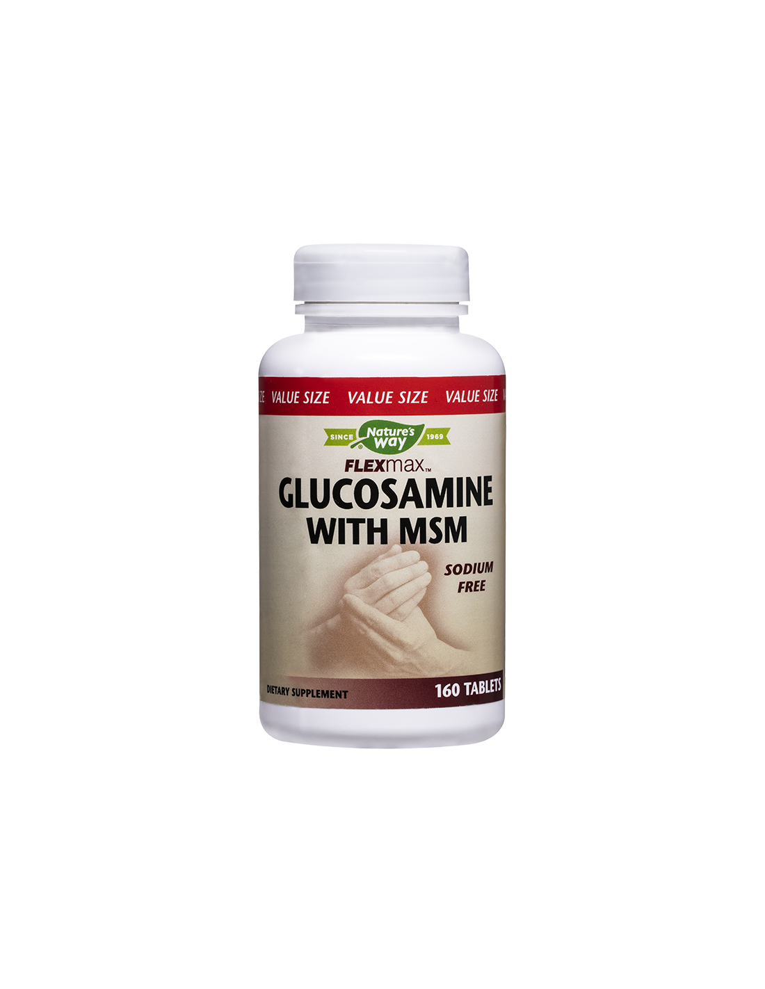 Γλυκοζαμίνη FlexMax ™ με θειική MSM/ Glucosamine & MSM 877 mg x 160 δισκία φύσης