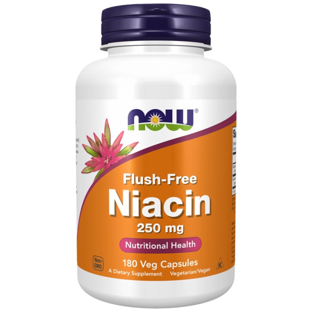 Νιασίνη χωρίς έκπλυση 250 mg - 180 κάψουλες