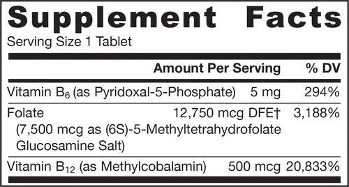 Φολικό Forte - Μεθυλο φυλλικό + μεθυλο B12 + P -5 -P - Folate 30 δισκία