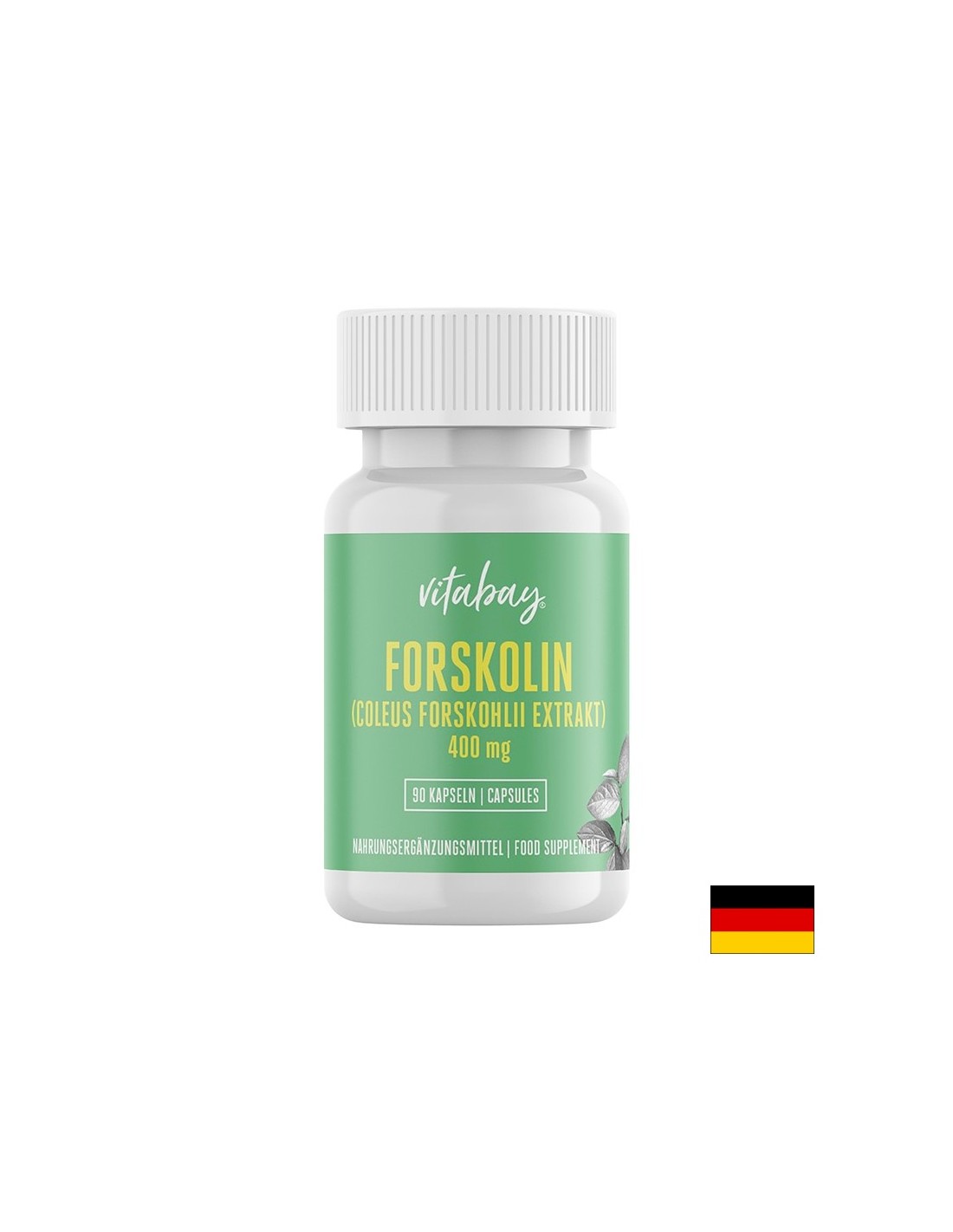 Forskolin, Coleus Forskohlii Extrakt - Forskolin (Extract from Coleus Forskohlii) 400 mg, 90 κάψουλες <tc>Vitabay</tc>