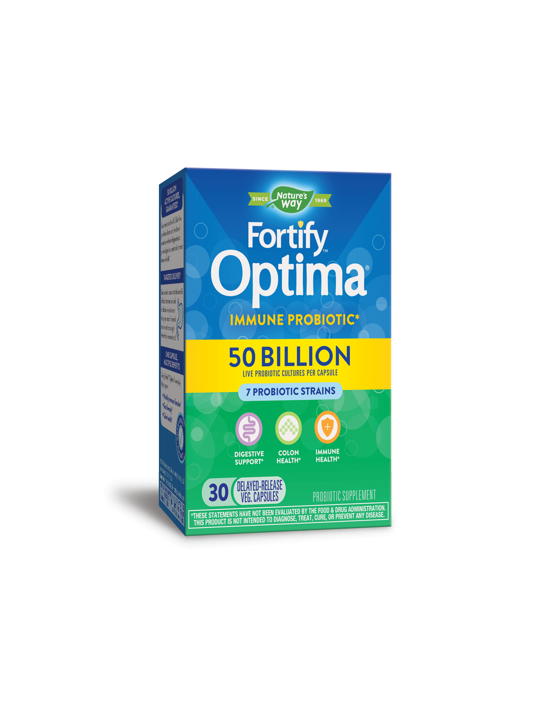 Probiotic for Immune Health - Fortify Optima Immune Probiotic 50 δισεκατομμύρια ενεργά προβιοτικά, 30 κάψουλες
