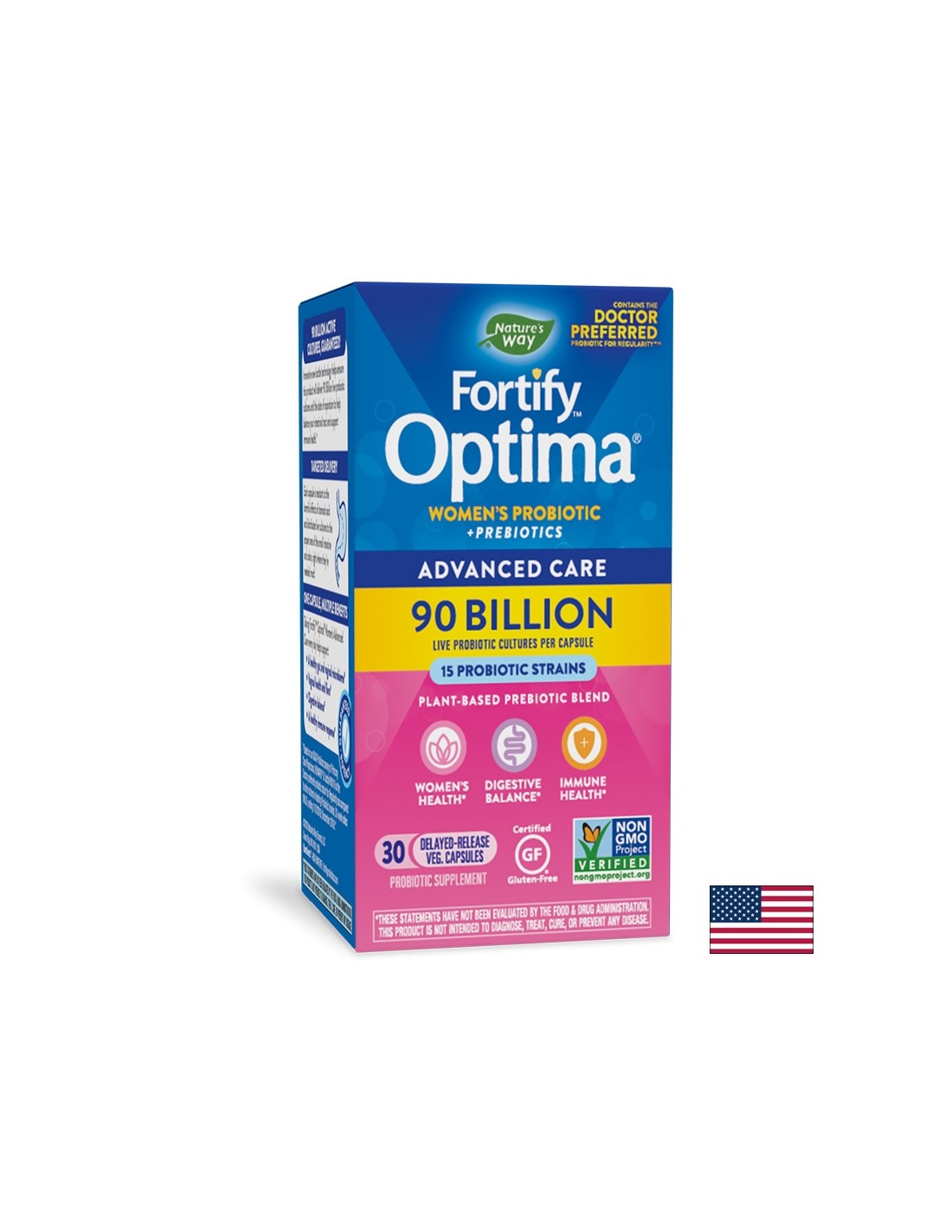 Fortify Optima Γυναίκες 90 δισεκατομμυρίων ενεργών προβιοτικών - 30 κάψουλες