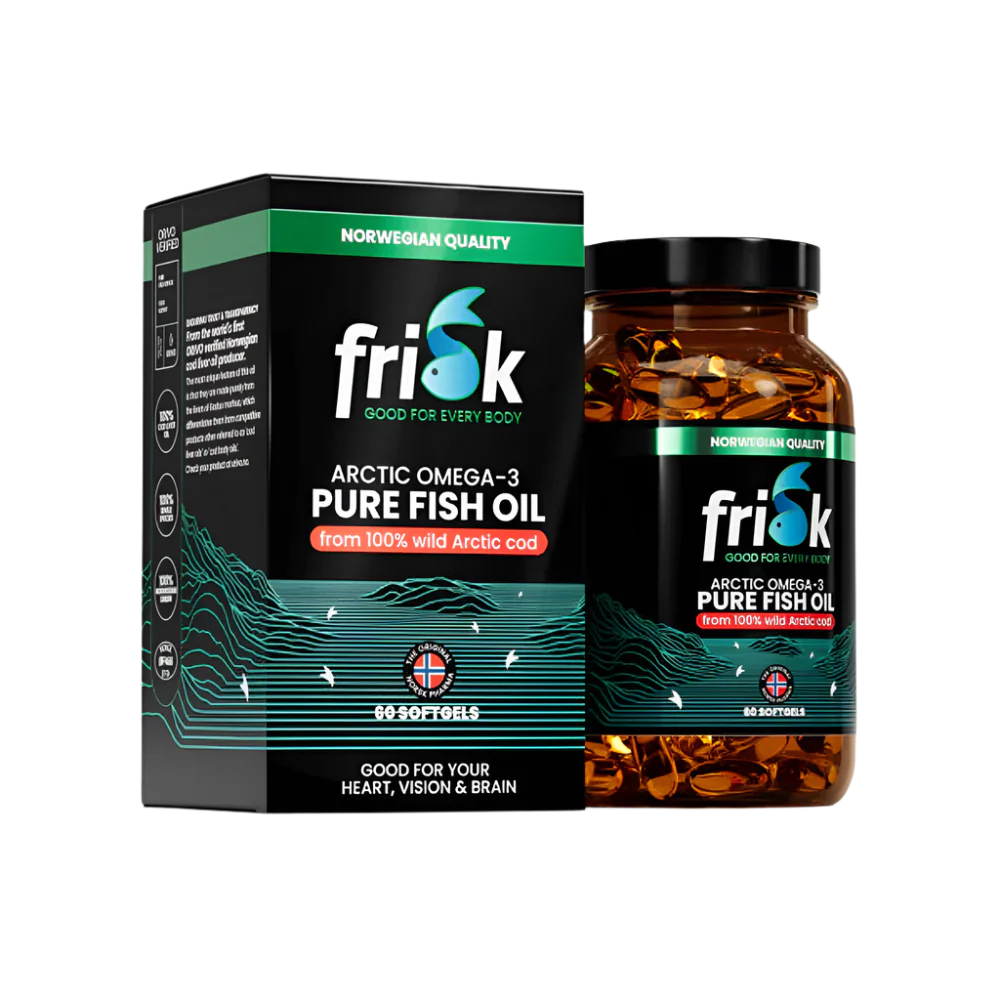 Arctic Pure-Omega-3 από 100% άγριο Arctic Cod-60 κάψουλες