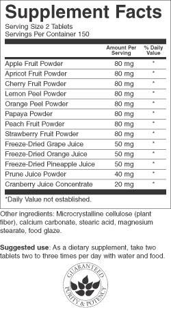 Fruit4life 425 mg 300 δισκία