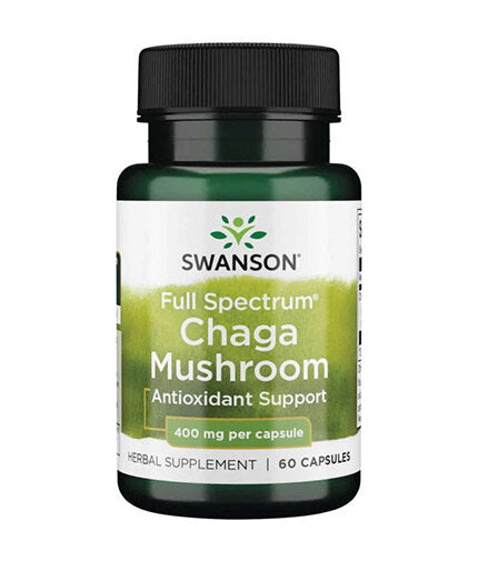 Πλήρες φάσμα Chaga μανιτάρι 400 mg - 60 κάψουλες
