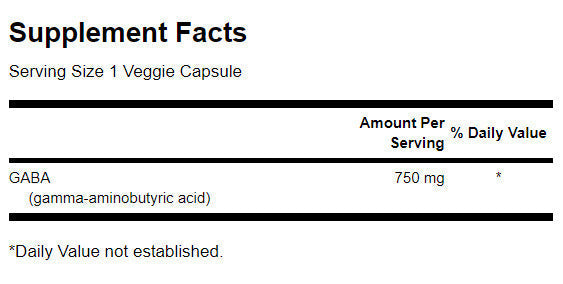 GABA 750 mg/μέγιστη αντοχή - 60 κάψουλες
