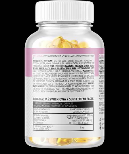 Σκόρδο 1000 mg/άοσμο 90 κάψουλες πηκτής