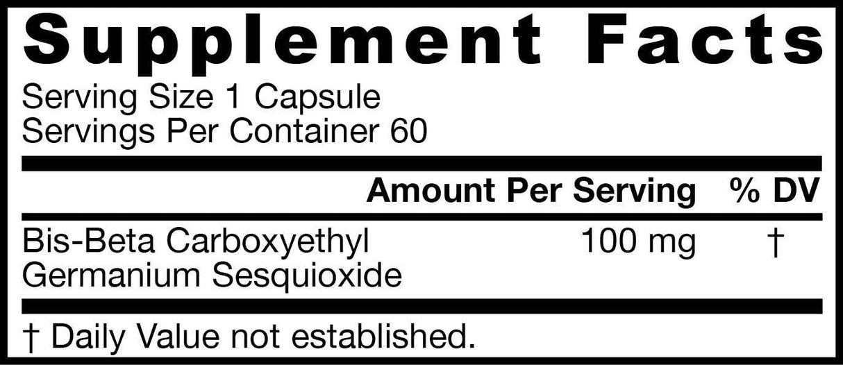 Germanium GE-132 100 mg 60 κάψουλες